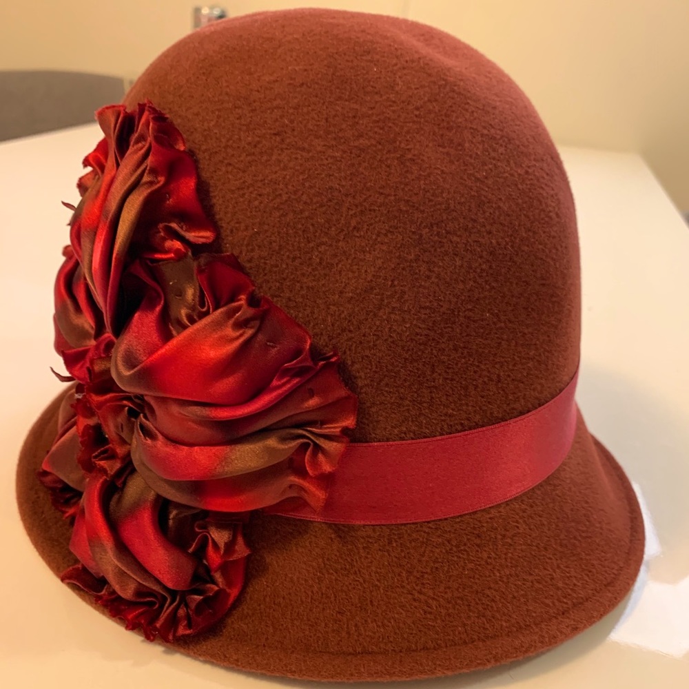 Side Rose Vintage Woman’s Hat by Louise Green
